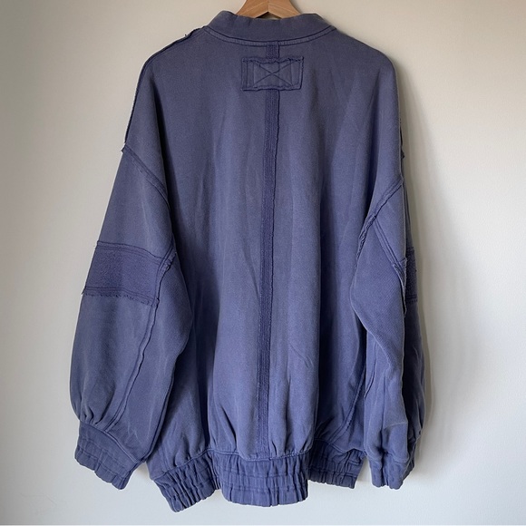 NEW Free People Lou Moto Zip Jacket In Prep Peri - Picture 12 of 14